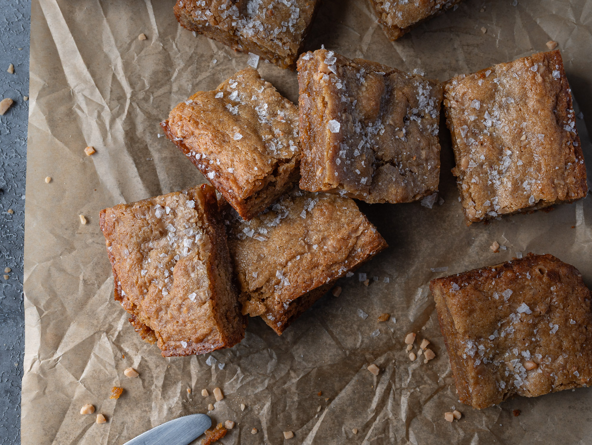 Brown Butter Toffee Blondies