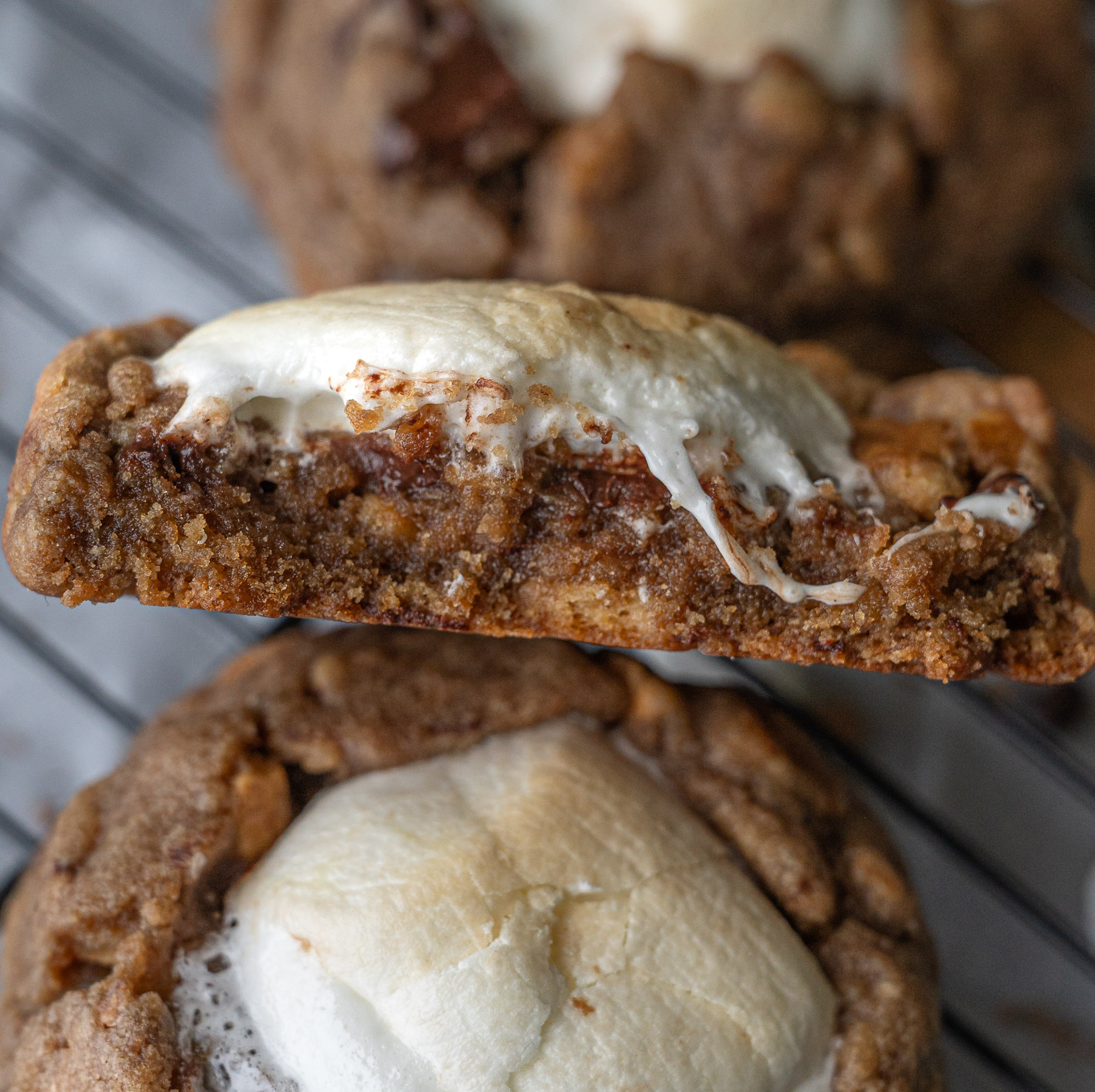 Bakery-Style Brown Butter S’mores Cookies