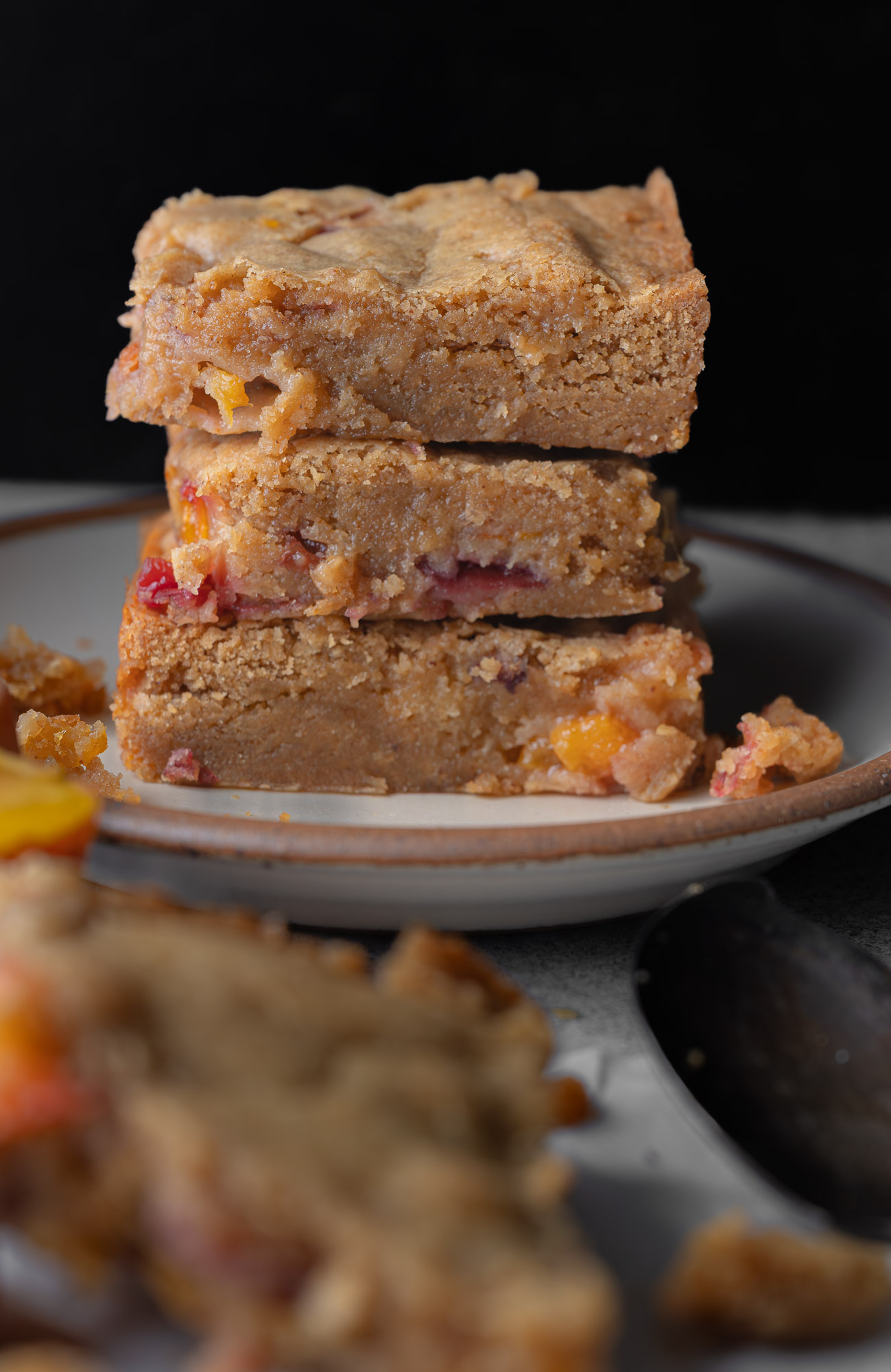 Brown Butter Peach Blondies