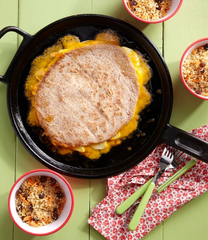 Apples Honey Cheese Quesadilla