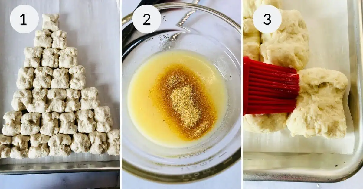 Pull Apart Christmas Tree Bread