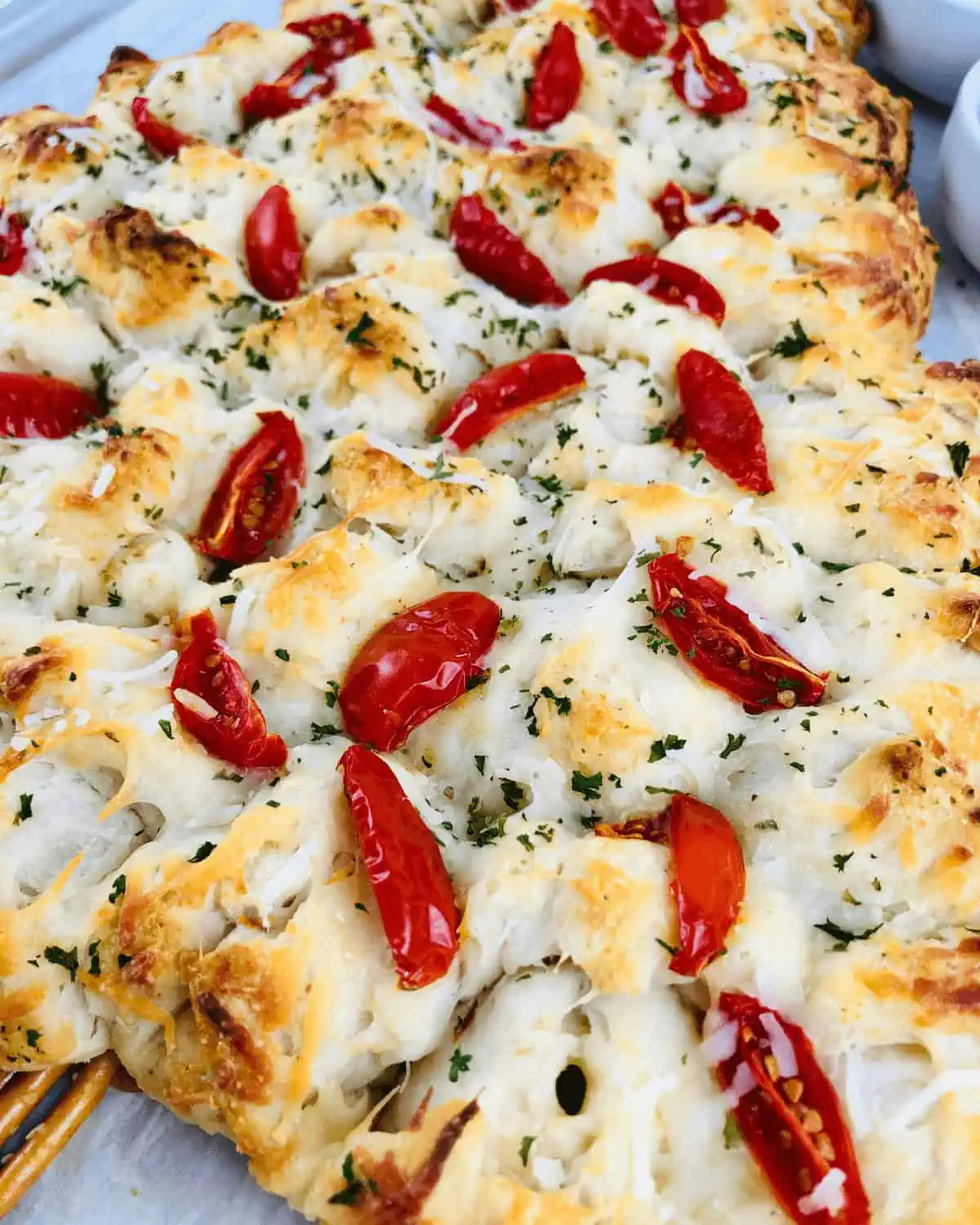 Pull Apart Christmas Tree Bread