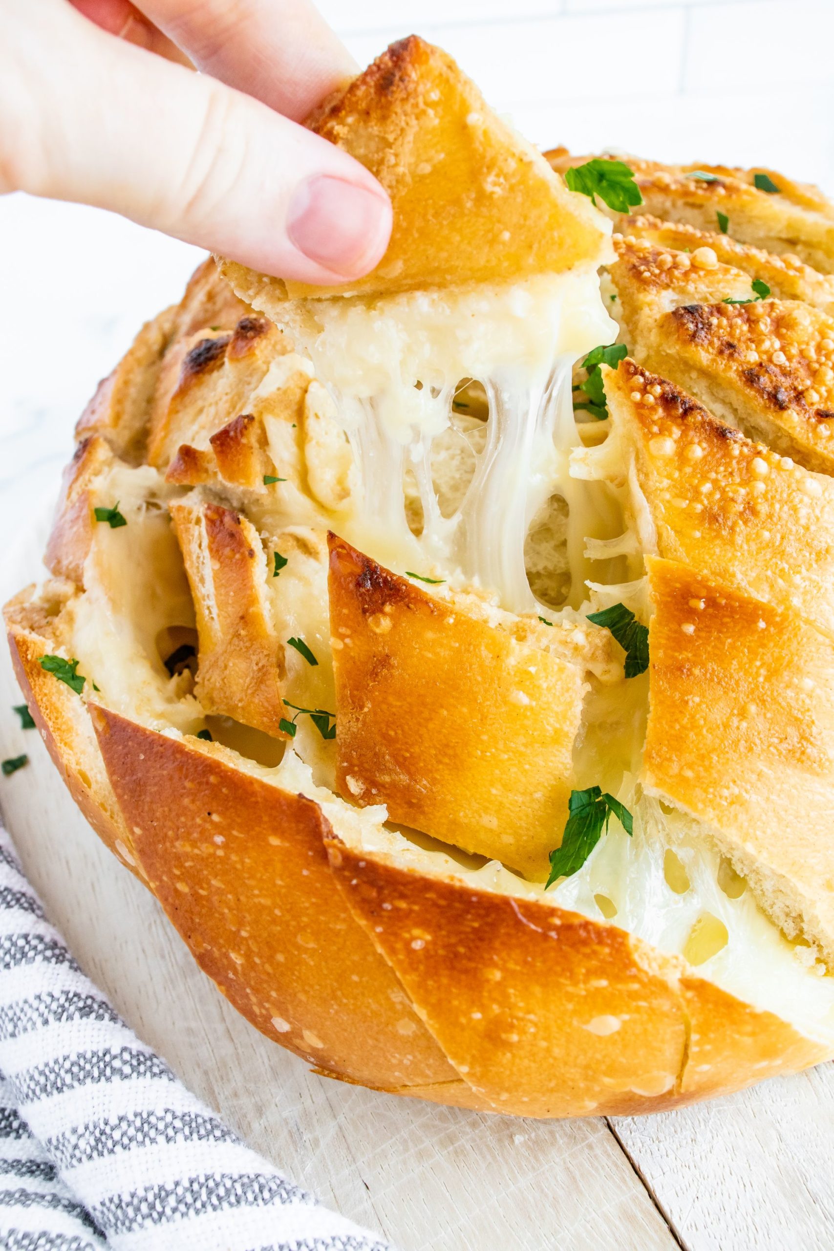 Cheesy Garlic Stuffed Bread