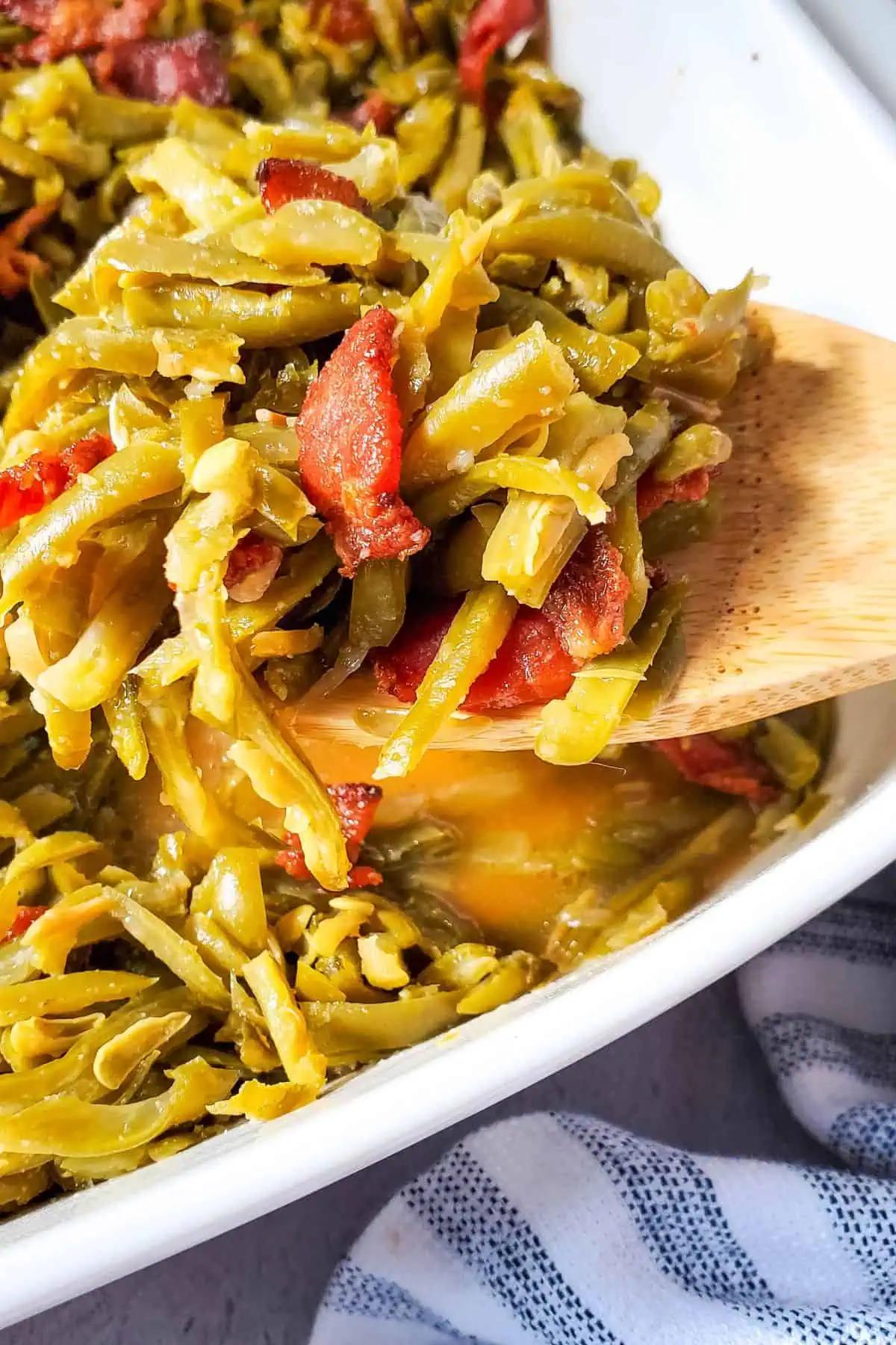 Green Beans with Bacon and Onion