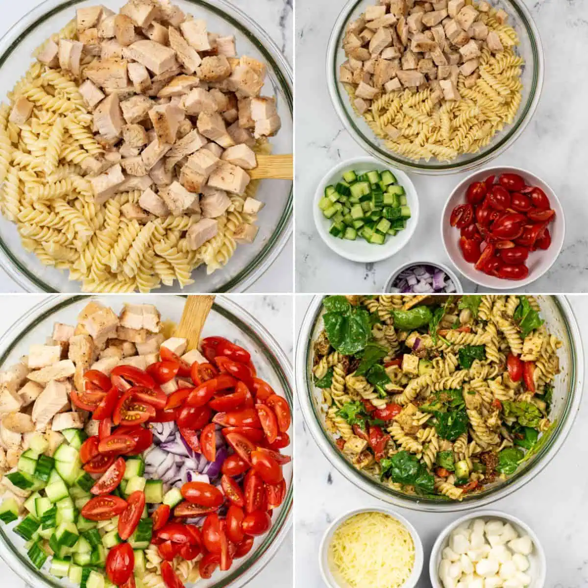 Chicken and Pesto Pasta Salad