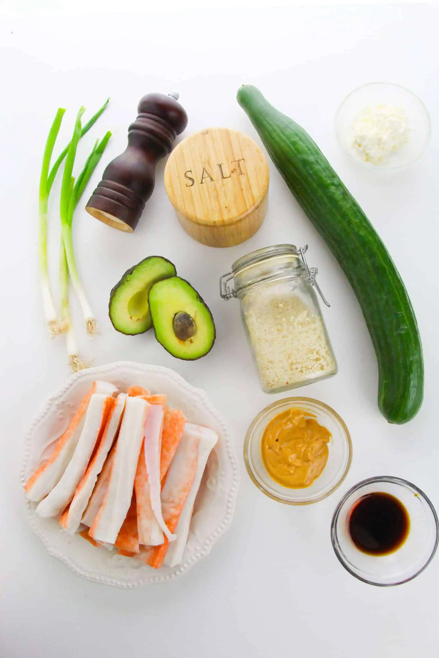 California Roll Cucumber Salad