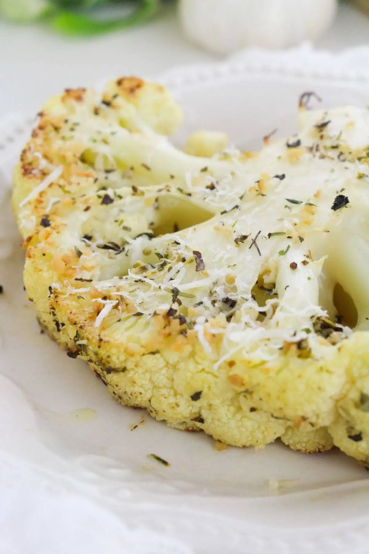 Garlic Roasted Cauliflower Steaks