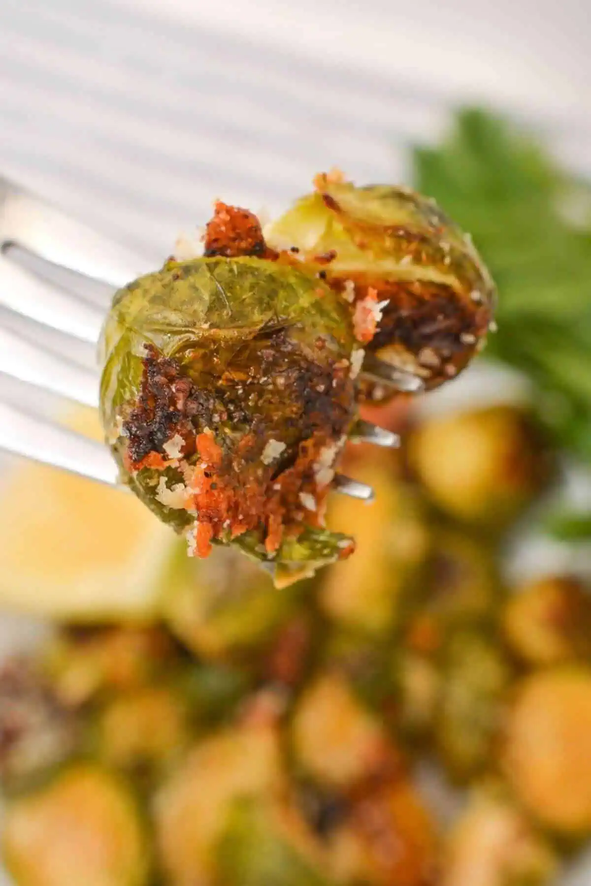 Parmesan Crusted Brussels Sprouts