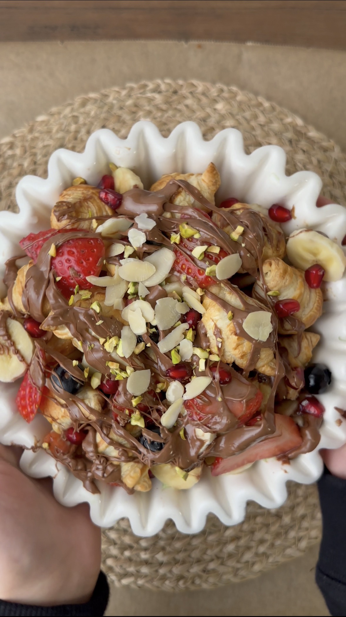 Mini Croissant Choco Fruit Bowl