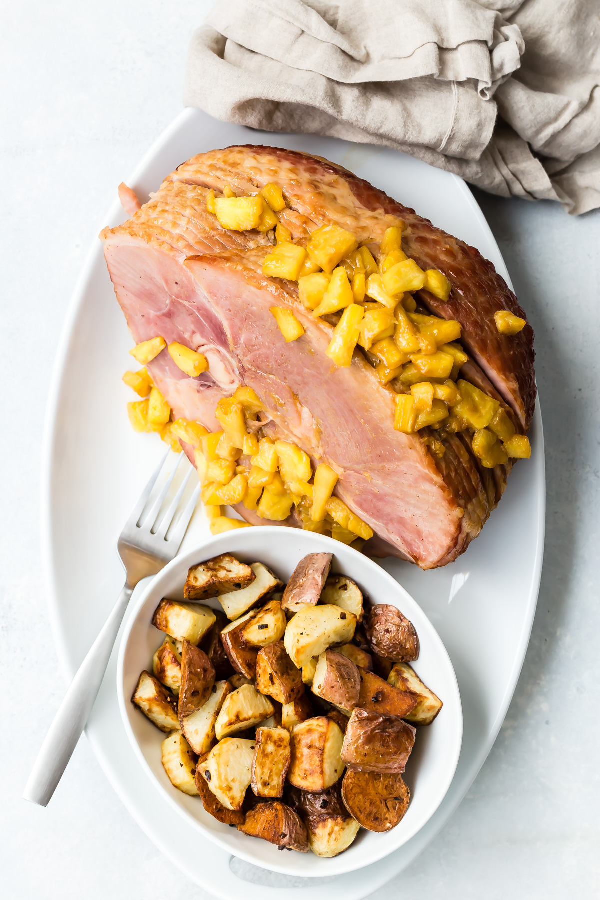 Pineapple Brown Sugar Glazed Ham