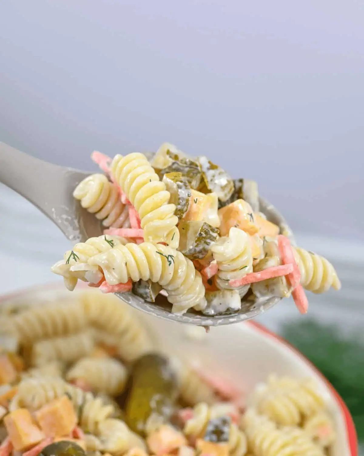 Dill Pickle Noodle Salad