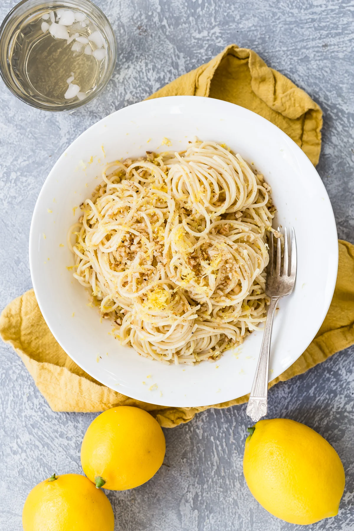Lemon Spaghetti with Toasted Walnuts
