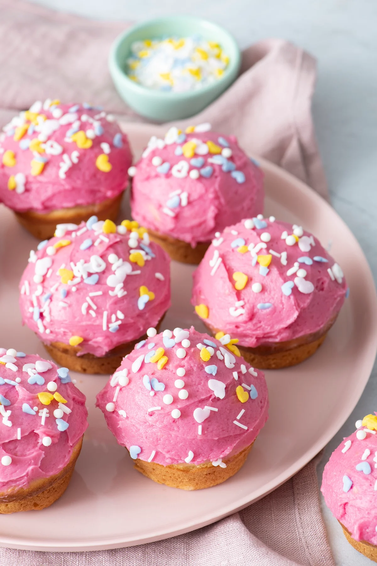 Dye-Free Pink Cupcakes for Valentine’s Day
