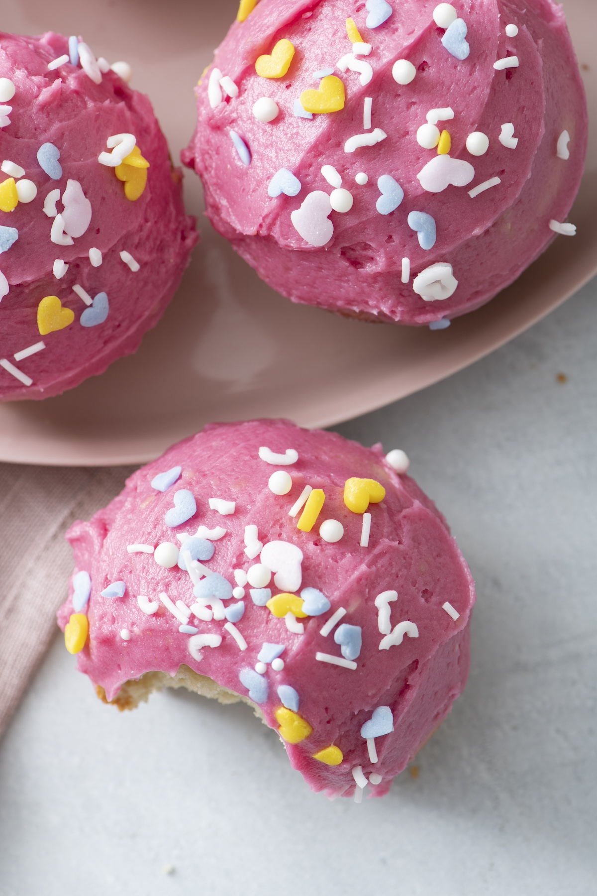 Dye-Free Pink Cupcakes for Valentine’s Day
