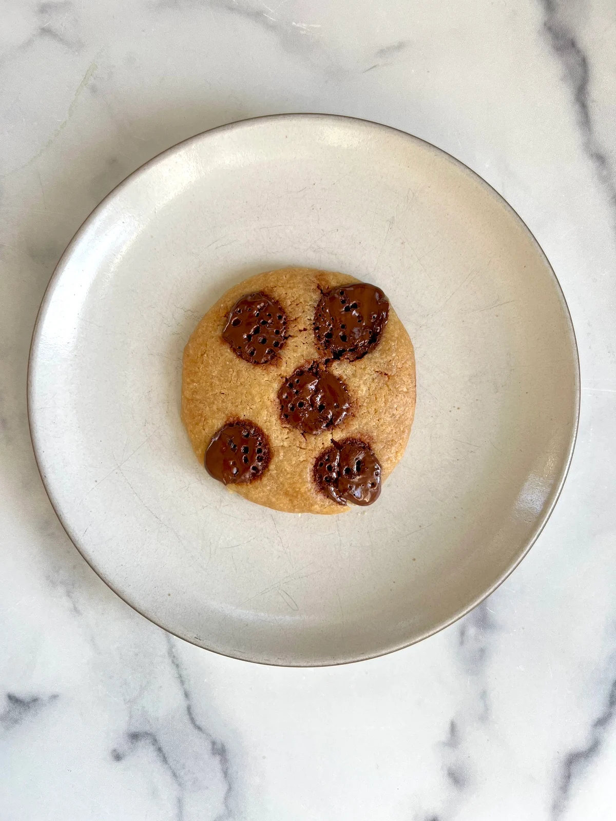 Microwave Chocolate Chip Sea Salt Cookie for ONE