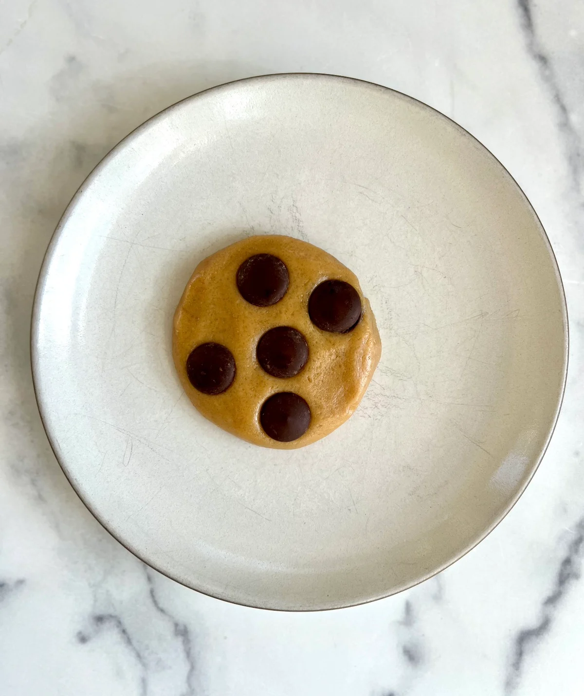 Microwave Chocolate Chip Sea Salt Cookie for ONE