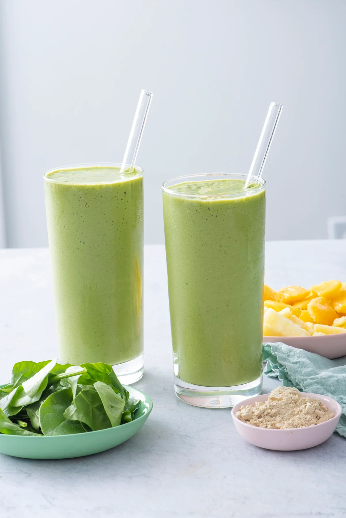 Tropical Protein Greens Smoothie