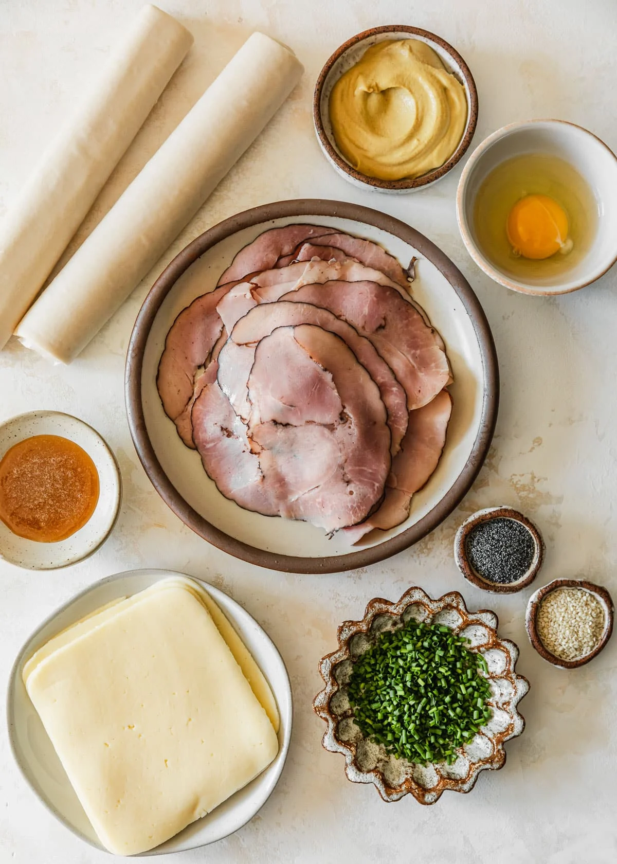 Flaky Ham and Cheese Puff Pastry Bites