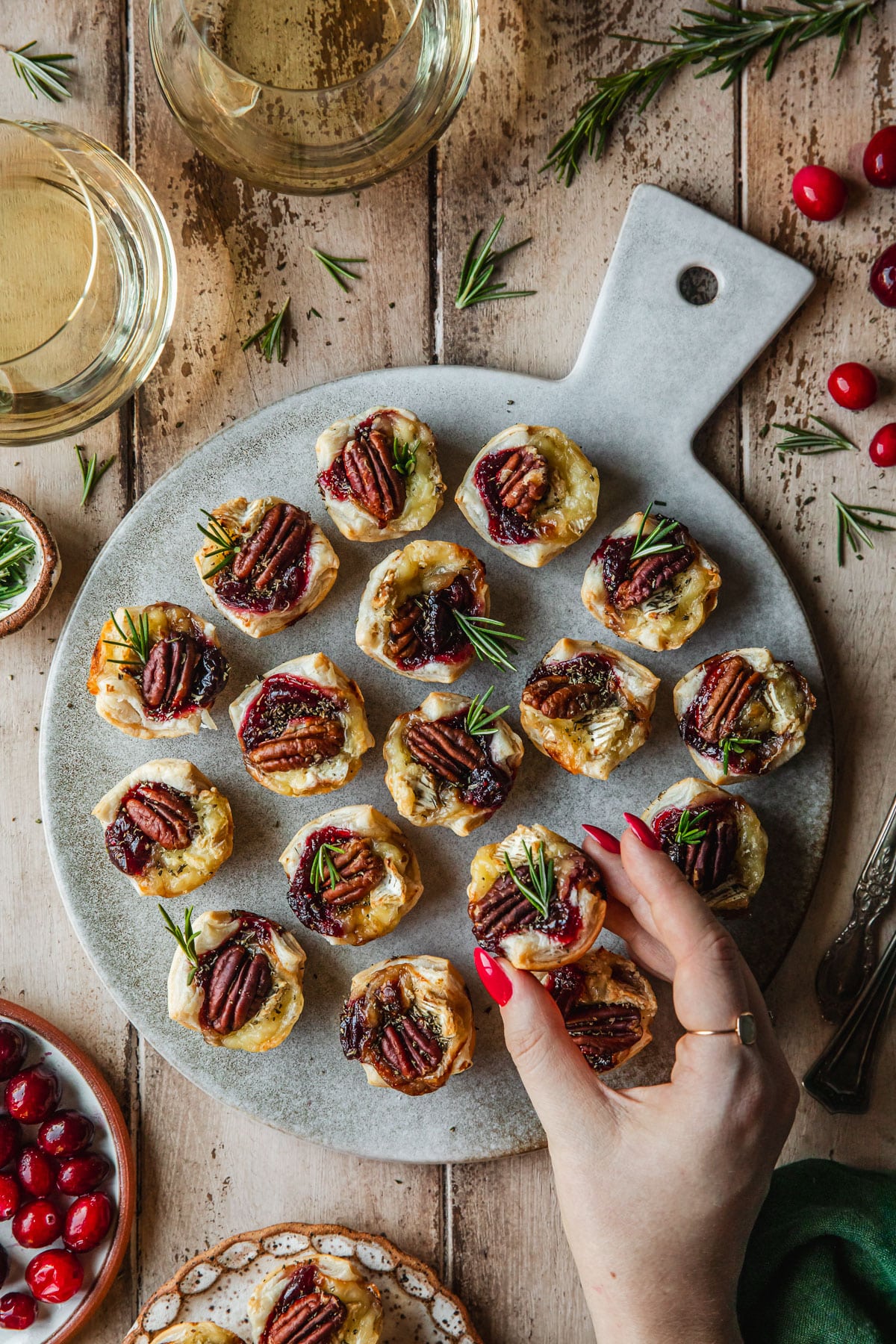 5-Ingredient Cranberry Brie Tartlets