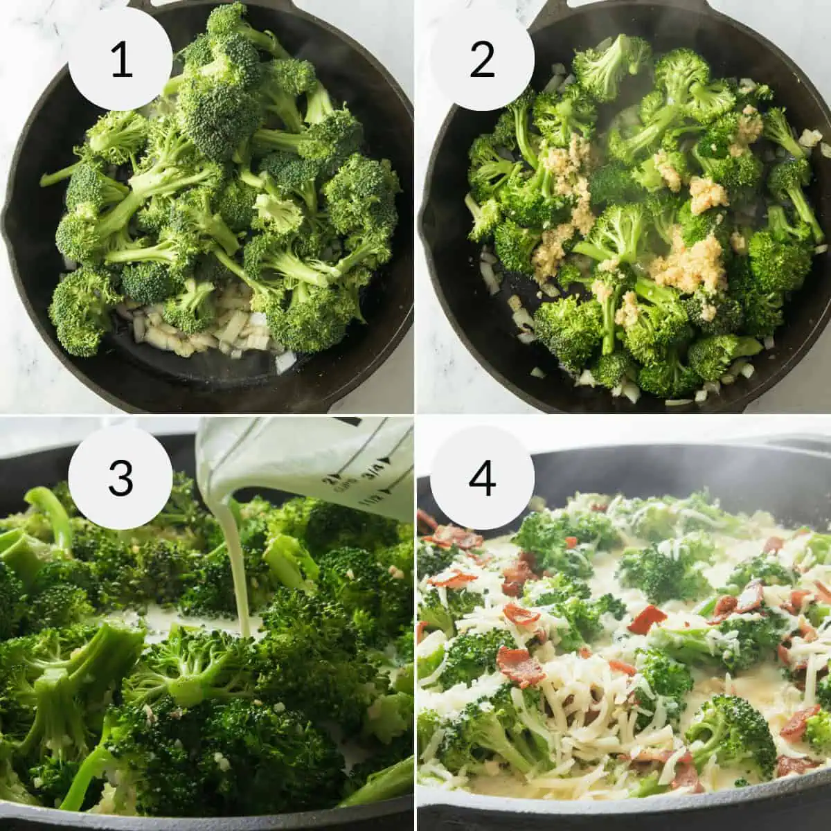 Creamy Broccoli in Parmesan Garlic Sauce