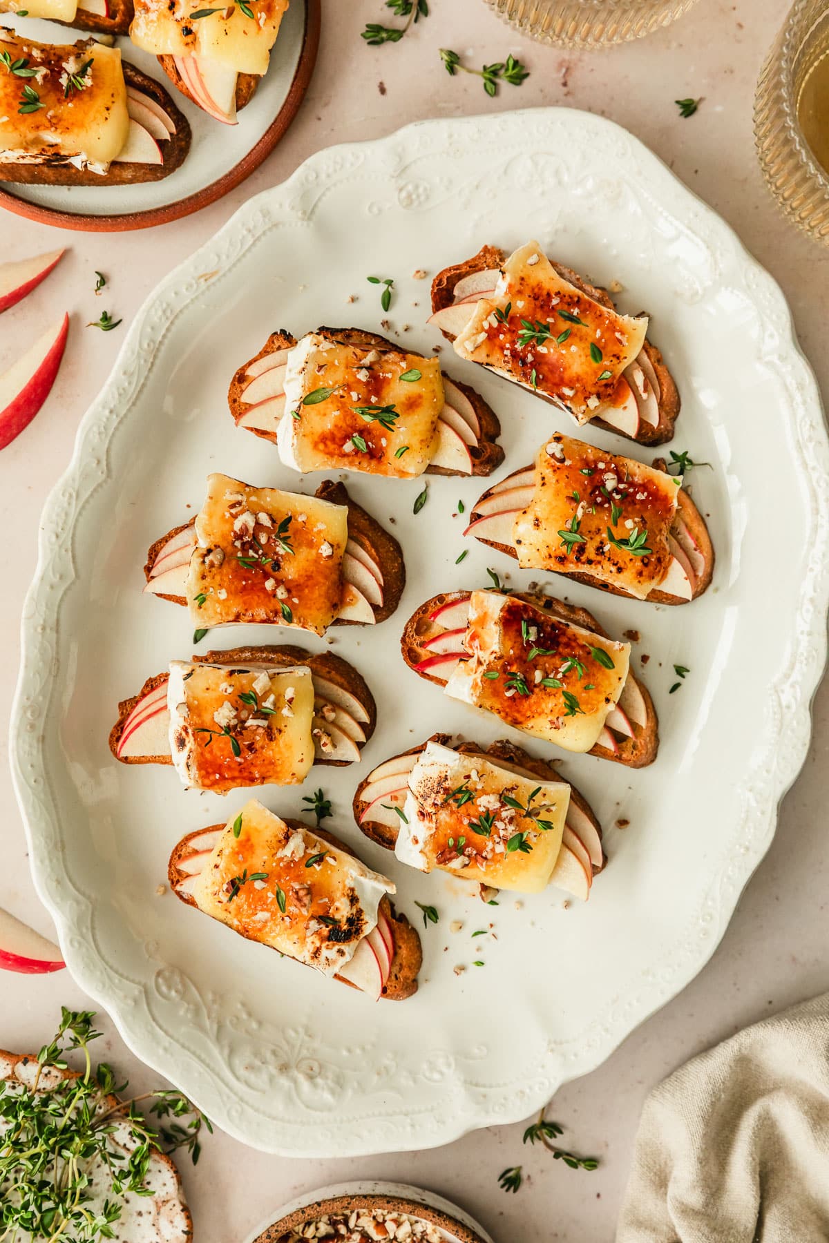 10-Minute Brûléed Apple and Brie Crostini