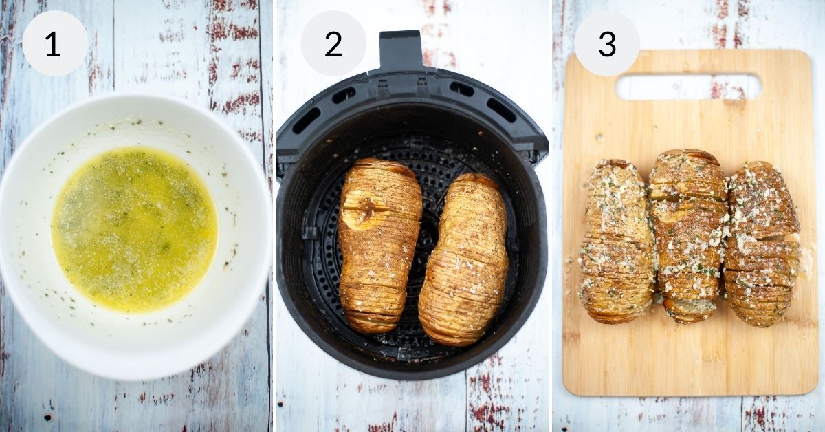 Air Fryer Hasselback Potatoes