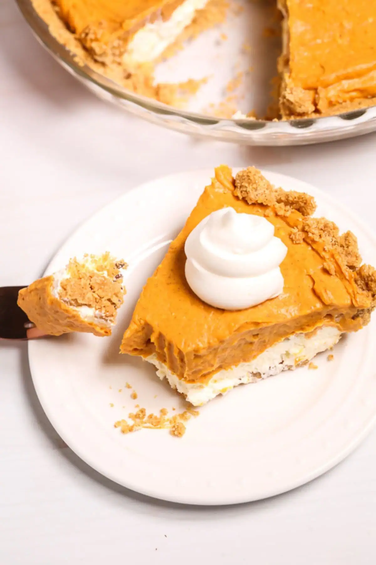 Double Layer Cream Cheese Pumpkin Pie