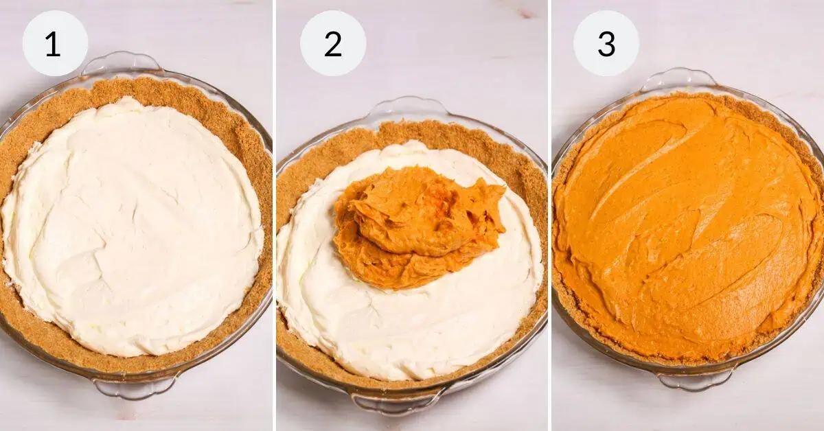 Double Layer Cream Cheese Pumpkin Pie