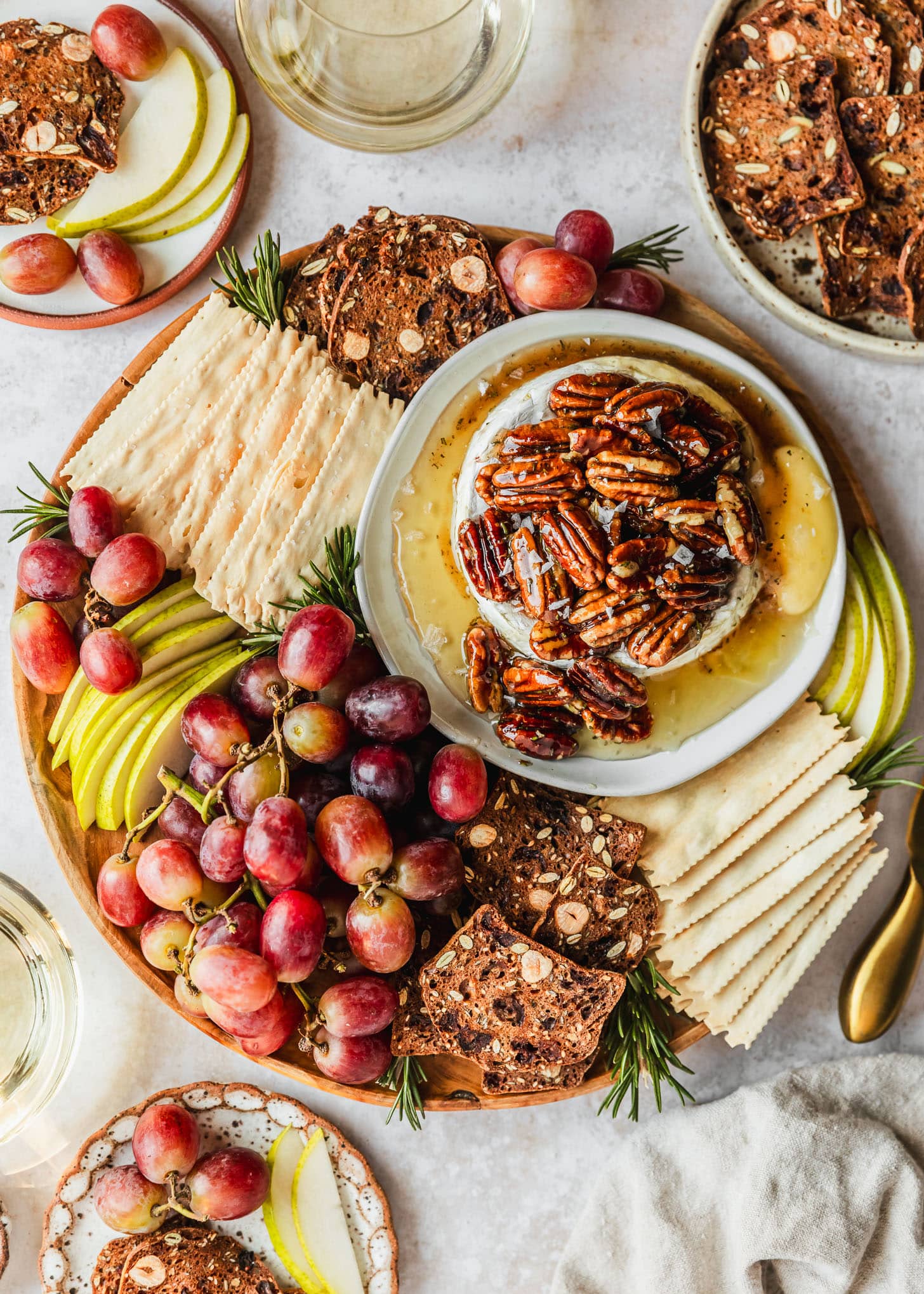 Honey Baked Camembert with Pecans