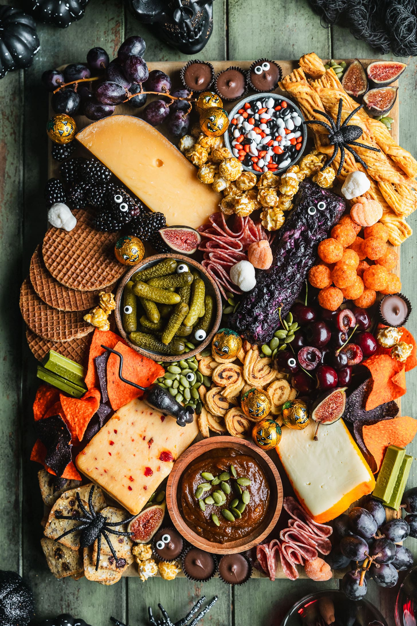 A Spooky Halloween Charcuterie Board