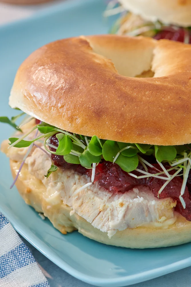 Turkey Cranberry Bagel Sandwich