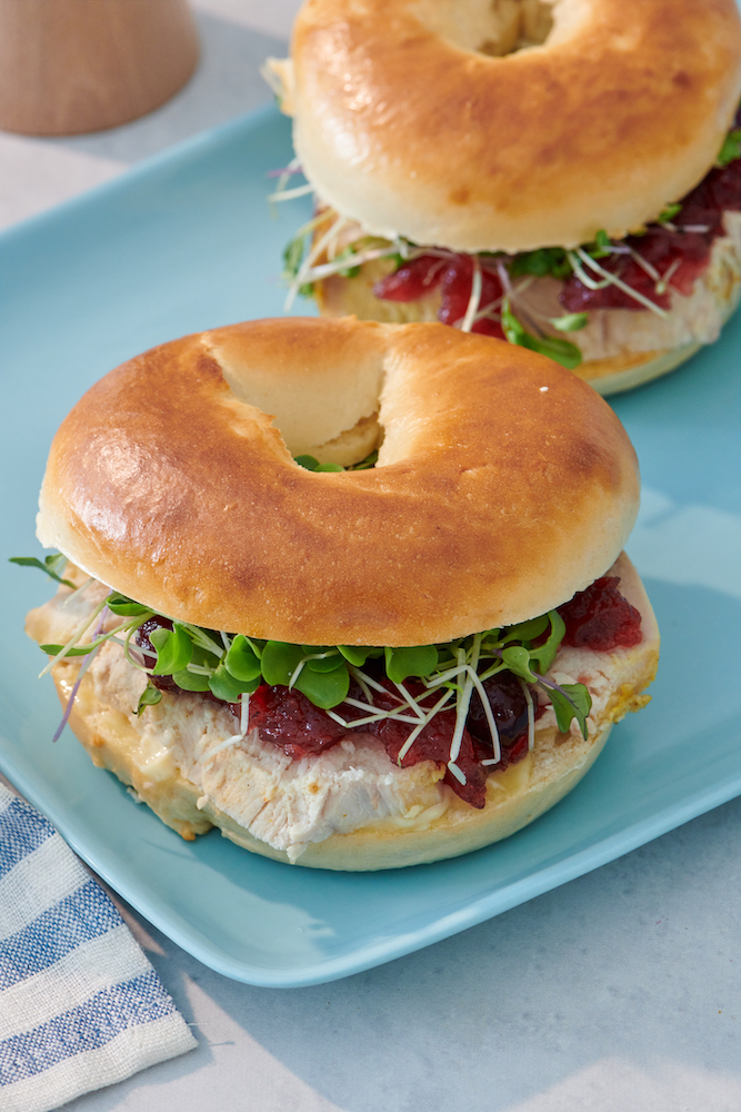 Turkey Cranberry Bagel Sandwich