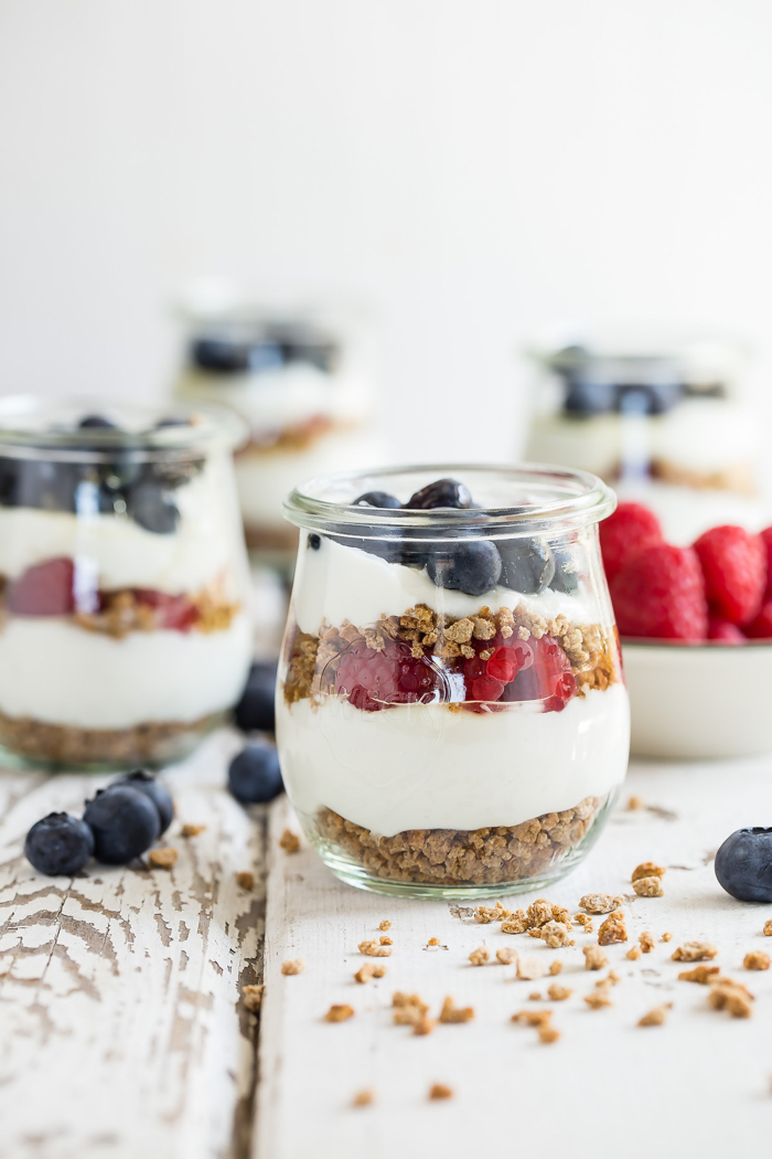 Red, White and Blue Parfaits