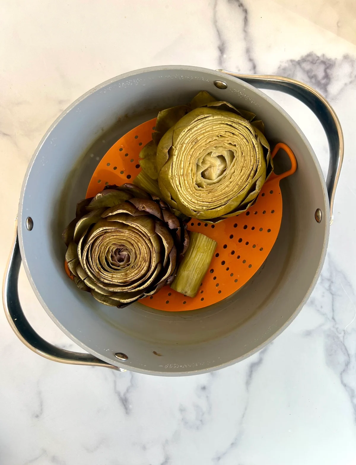 Steamed Artichokes with Lemon Yogurt Dipping Sauce