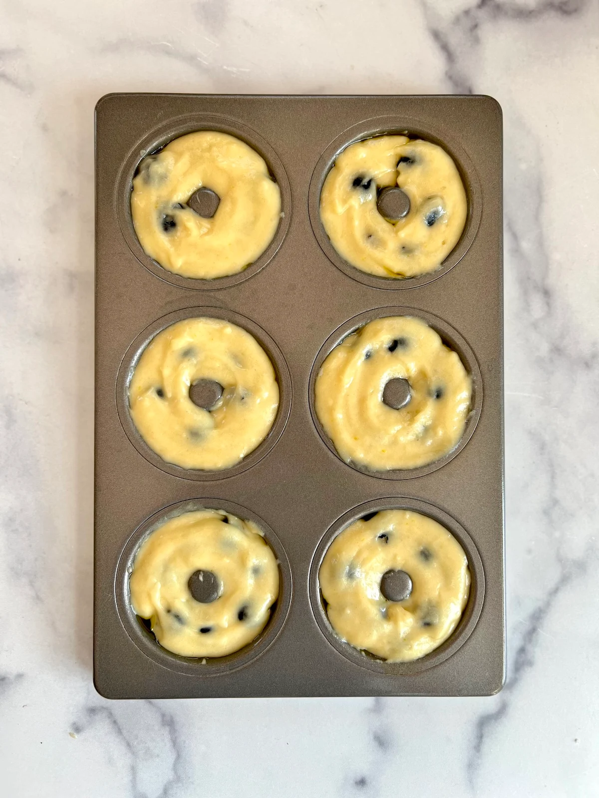 Baked Blueberry Doughnuts