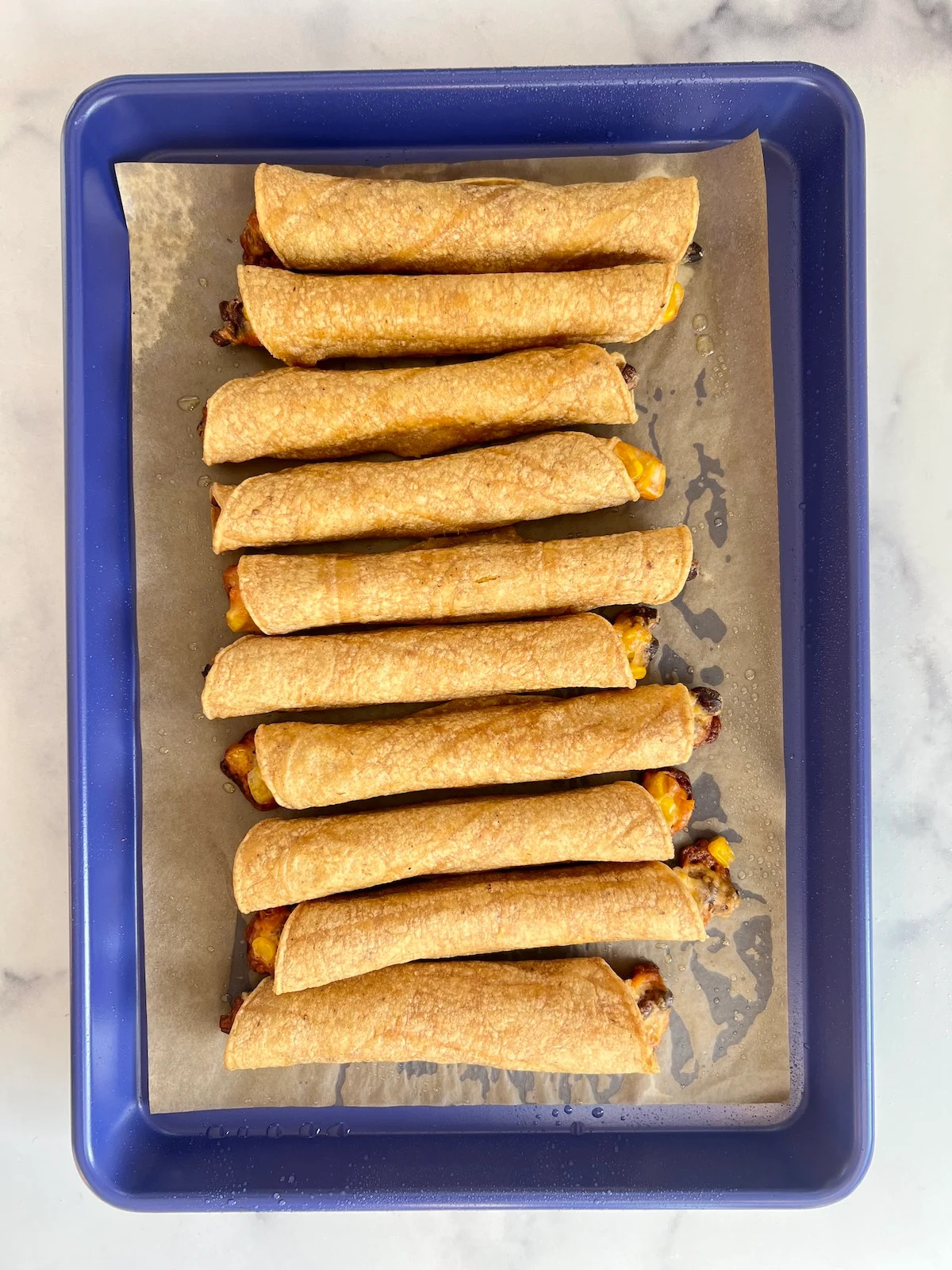Vegetarian Baked Taquitos