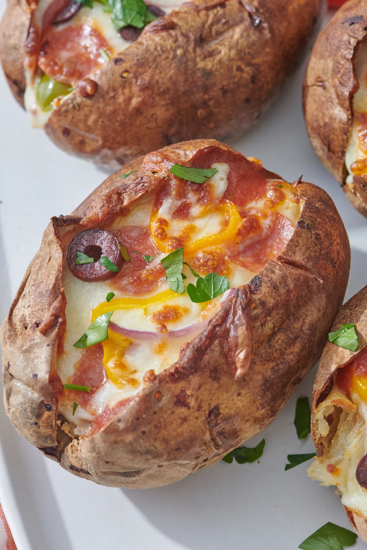 Pizza Stuffed Potatoes