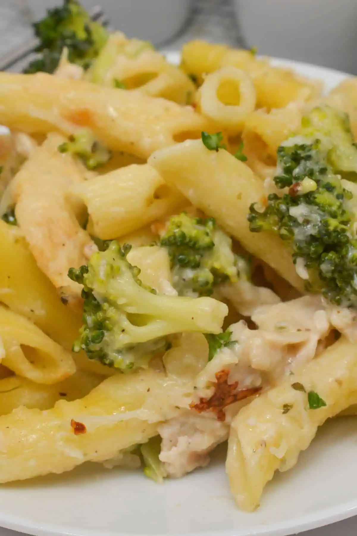 Baked Chicken and Broccoli Alfredo