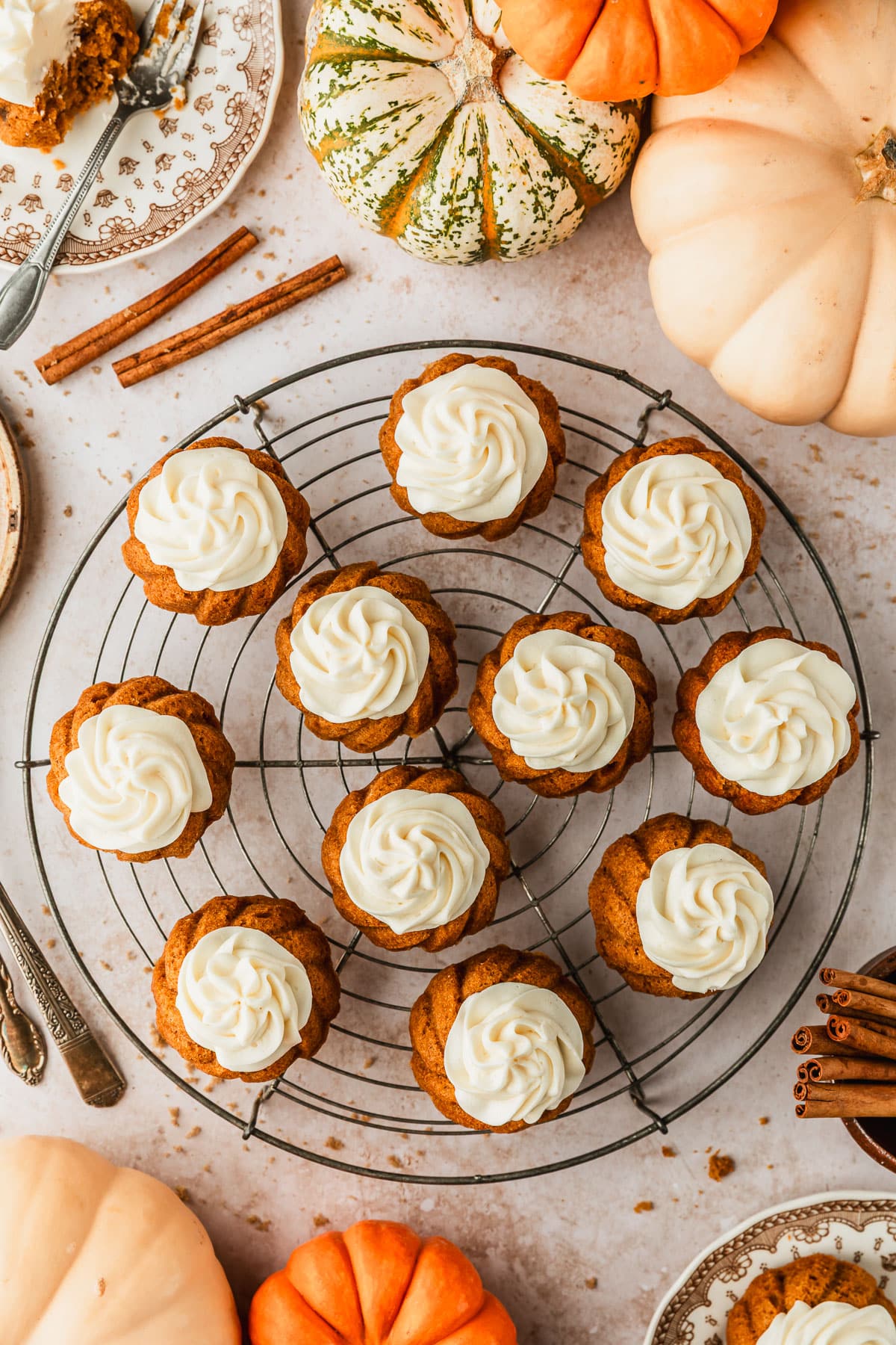 The Best Pumpkin Mini Bundt Cakes