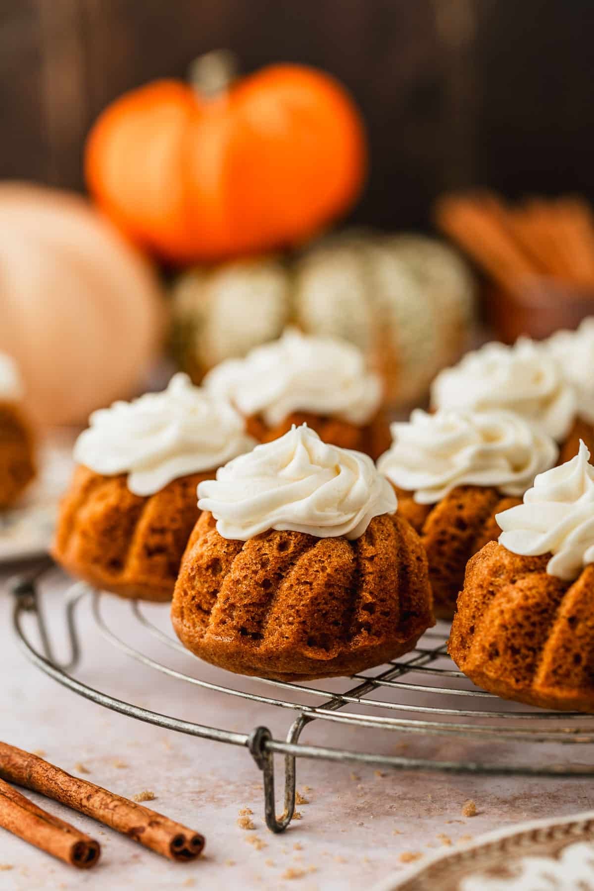 The Best Pumpkin Mini Bundt Cakes