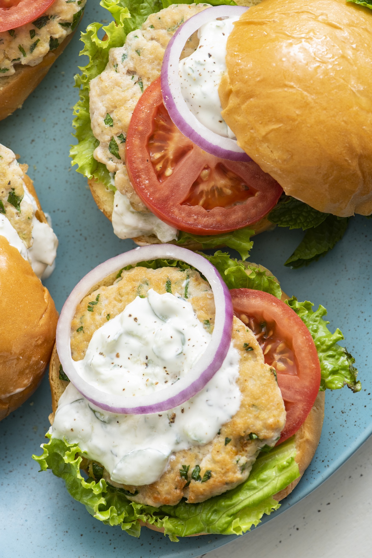 Middle Eastern Chicken Burgers