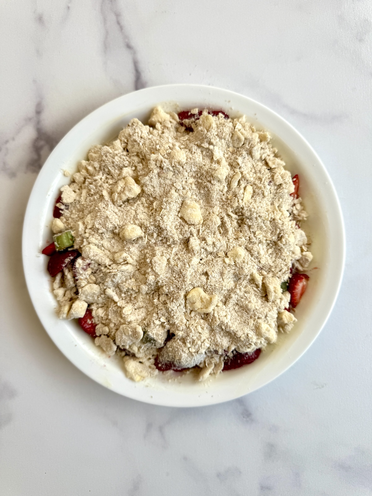 Strawberry Rhubarb Crumble