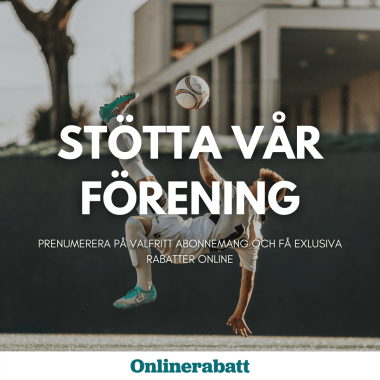 Stötta Tallboda IF på Onlinerabatt