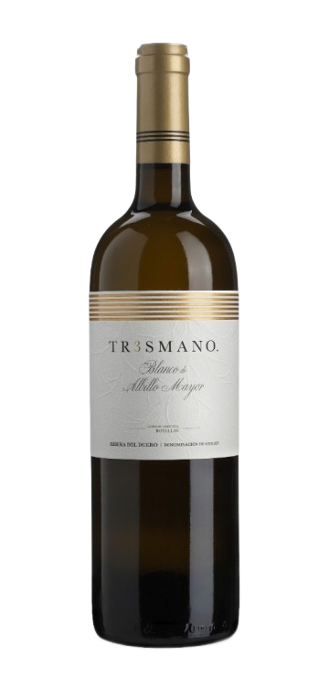 Een productfoto van de voorzijde van de wijn