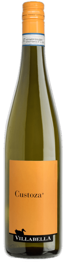 Een productfoto van de voorzijde van de wijn