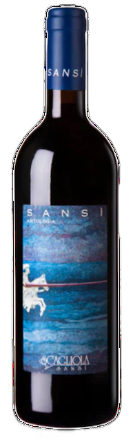 Een productfoto van de voorzijde van de wijn