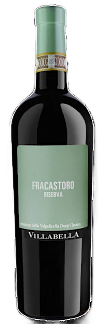 Een productfoto van de voorzijde van de wijn