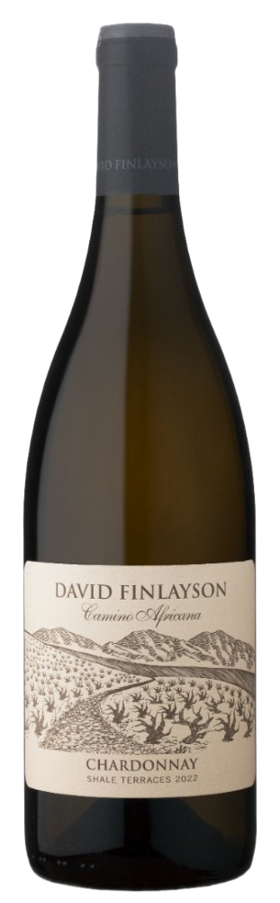 Een productfoto van de voorzijde van de wijn