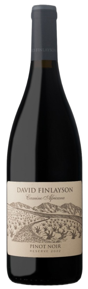 Een productfoto van de voorzijde van de wijn