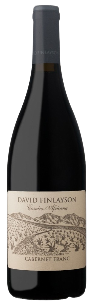 Een productfoto van de voorzijde van de wijn